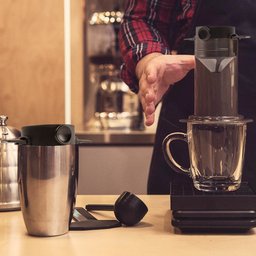 Mini Coador C Filtro de Café Individual Portátil Inox P Copo - 5