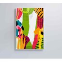 Ver imagem 1 de Quadro Pintura Aquarela Tropical 1 - 120x80 Cm - Tecido Canvas