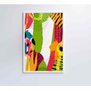 Ver imagem 7 de Quadro Pintura Aquarela Tropical 1 - 120x80 Cm - Tecido Canvas