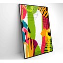 Ver imagem 5 de Quadro Pintura Aquarela Tropical 1 - 120x80 Cm - Tecido Canvas