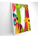 Ver imagem 2 de Quadro Pintura Aquarela Tropical 1 - 120x80 Cm - Tecido Canvas