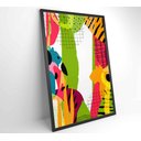 Ver imagem 3 de Quadro Pintura Aquarela Tropical 1 - 120x80 Cm - Tecido Canvas
