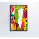 Ver mais imagens de Quadro Pintura Aquarela Tropical 1 - 120x80 Cm - Tecido Canvas