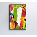Ver imagem 6 de Quadro Pintura Aquarela Tropical 1 - 120x80 Cm - Tecido Canvas