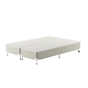 Base Box Bipartido Queen Spubio Spu+ Incofal Bege 158x198x36cm