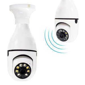 Vigilância Completa Câmera Ip 360 Giratória Lâmpada e Wifi