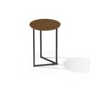 Ver imagem 5 de Mesa Lateral Jade Conjunto com 2 mesas Pé de Aço Preto Luxo