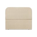 Ver imagem 1 de Cabeceira Estofada Cama Box Casal Alana140cm Linho:preto