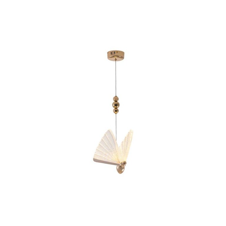 Pendente borboleta alumínio e acrílico - 6W - NITROLUX NTL-002