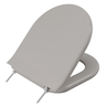 Assento Sanitário Almofadado Calypso Astra Cinza Claro - 1