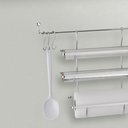 Ver imagem 4 de 12 Ganchos Cromados Tipo S 2cm Schimitt para Barra Suporte de Utensílios Cozinha