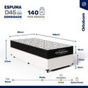 Ver imagem 3 de Cama Box com Colchão de Espuma D45 Ortobom Airtech 150 Solteiro 88cm