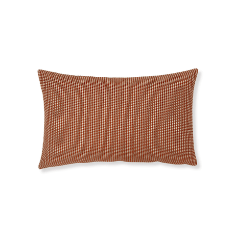 Almofada Retangular Tramada Terracota - Completa