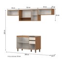 Ver imagem 4 de Cozinha Compacta Venaly 7 Portas 2 Gavetas 2 Prateleiras Cinamomo/Off White - Henn