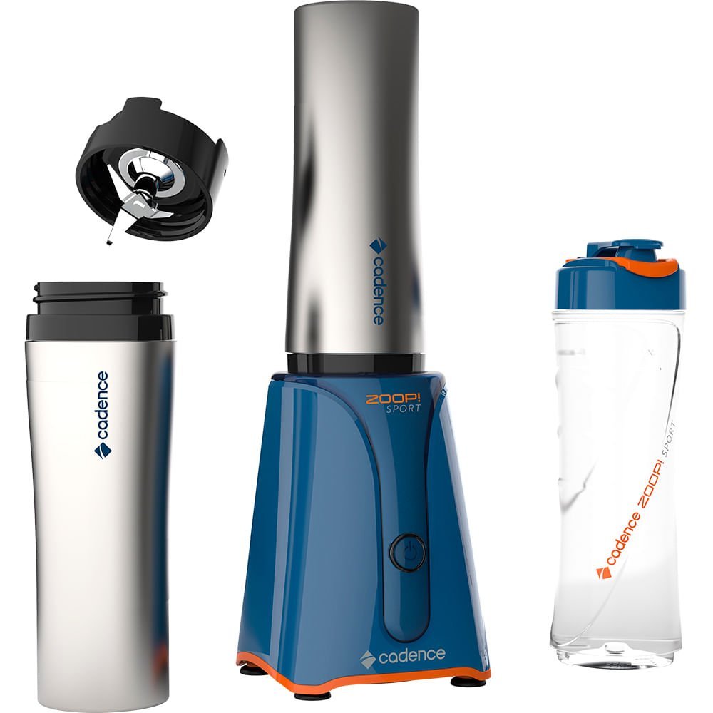 Kit Blender Zoop Sport Inox e Sanduicheira Prime Cadence - 127V - 2