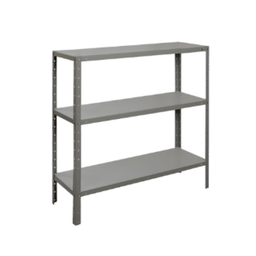 Estante Multiuso 30cm - 3 Bandejas - 22kg por Prateleira - Cinza Mm Branco - 1
