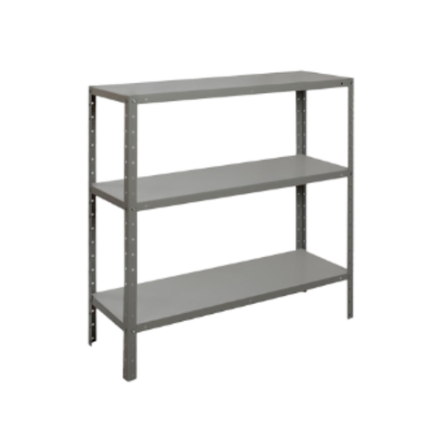 Estante Multiuso 30cm - 3 Bandejas - 22kg por Prateleira - Cinza Mm Branco