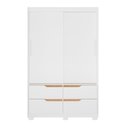 Ver imagem 7 de Guarda-Roupa Infantil 2 Portas de Correr e 4 Gavetas Sole Branco/Freijó