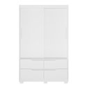 Ver imagem 2 de Guarda-Roupa Infantil 2 Portas de Correr e 4 Gavetas Sole Branco/Freijó