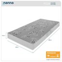 Ver imagem 2 de Colchão Solteiro Andes Liso Branco Espuma D20 88x188x14cm