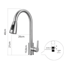 Ver mais imagens de Torneira Cozinha Monocomando Gourmet Flexivel Aço Inox Cor Cromado Hidrauarte - Hmg02c