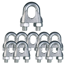 Ver imagem 2 de Kit 100 Grampos Clips para Cabo de Aço 1/4
