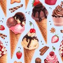 Ver imagem 1 de Papel de Parede Sorveteria N5061
