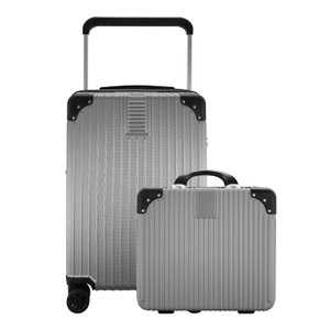 Kit Mala Rígida 360° Bordo com Tsa Mais Frasqueira - Gladiador Wide E1 Cor: Cinza