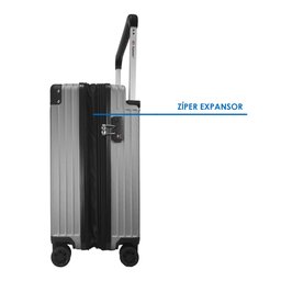 Kit Mala Rígida 360° Bordo com Tsa Mais Frasqueira - Gladiador Wide E1 Cor: Cinza - 4