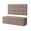 Ver imagem 2 de Kit Painel Rana 140 e Calçadeira Alpha Linho Aradecor