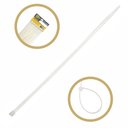 Ver imagem 1 de Kit Abraçadeira Presilha 140x3,5mm Branca 1.000 Unidades