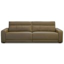 Ver imagem 1 de Sofá 3 Lugares Rettrátil Reclinável Elétrico 224cm Mazi L06 Couro Verde Musgo - Lyam Decor