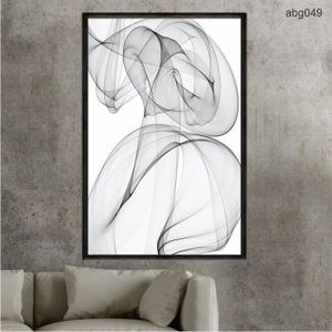 Quadro Decorativo - Movimento Abstrato Pb Abg049 Tela Canvas - 60x40cm