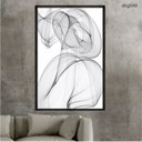 Ver imagem 1 de Quadro Decorativo - Movimento Abstrato Pb Abg049 Tela Canvas - 60x40cm