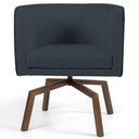 Ver imagem 4 de Kit 2 Poltronas Base Ka Madeira Betina C-465 Linho Chumbo