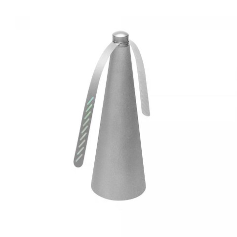 Ventilador Repelente de Mesa Plástico 26cm Prateado - Lyor