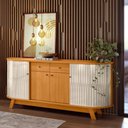 Ver imagem 7 de Jogo de Buffet e Cristaleira Vancouver Cinamomo Off White