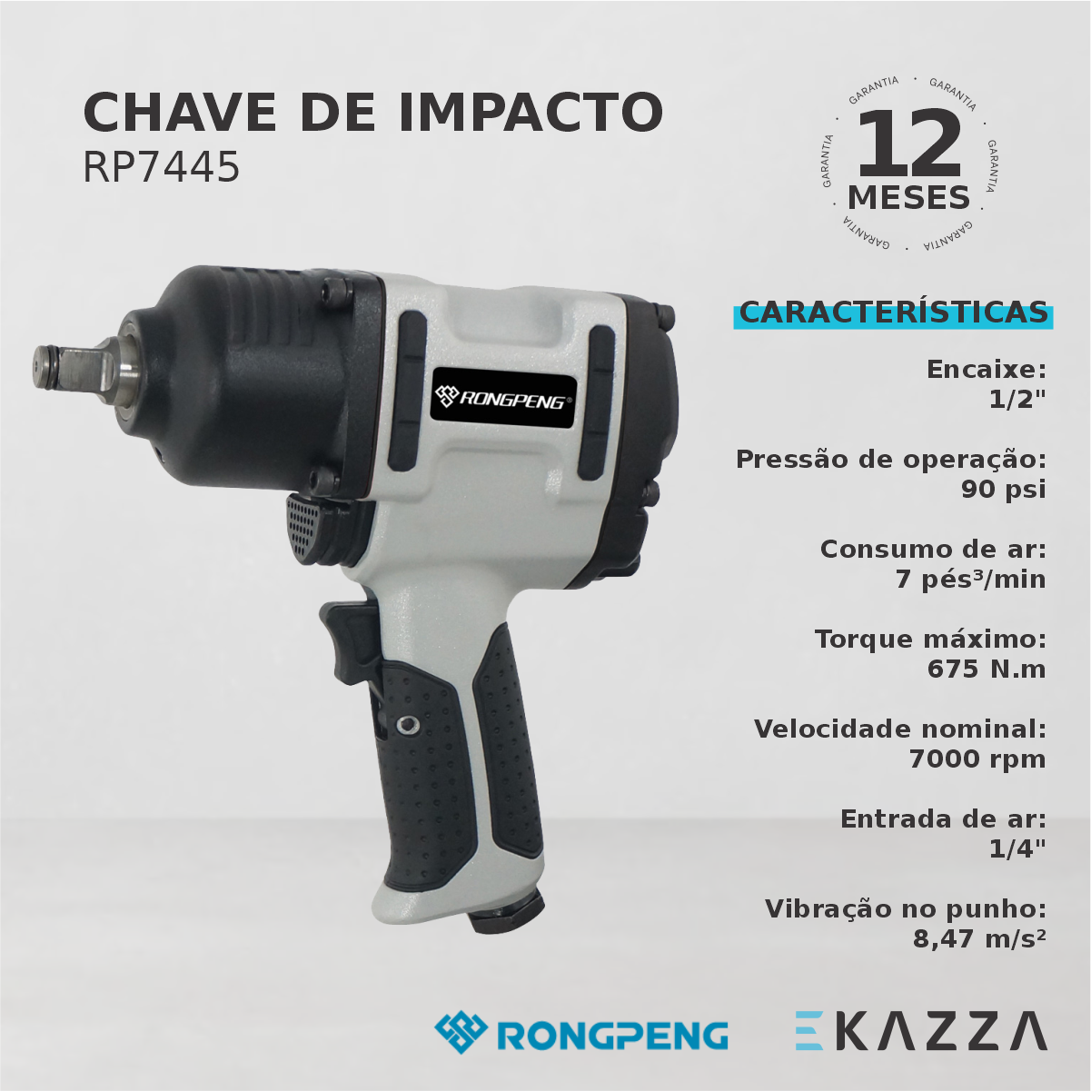 Chave de Impacto RP7445 - RONGPENG - 4