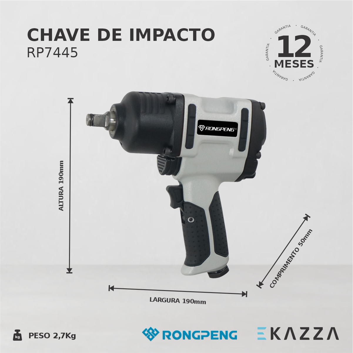 Chave de Impacto RP7445 - RONGPENG - 5