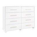 Ver imagem 1 de Cômoda Para Quarto 8 Gavetas Lis F08 Branco - Mpozenato