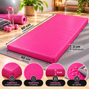 Ver imagem 3 de Colchonete para Yoga e Alongamento 90x40x3 cm Confortável e Resistente Rosa