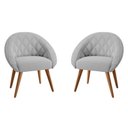 Ver imagem 1 de Conjunto Poltrona para Sala de Recepção Celina Linha Cinza