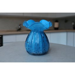 Vaso Decorativo Murano Trouxinha Media Azul Bebê - 2