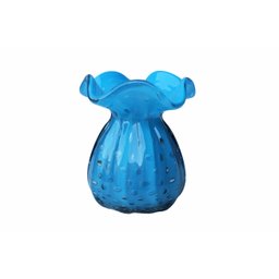 Vaso Decorativo Murano Trouxinha Media Azul Bebê - 1