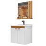 Conjunto para Banheiro Patricia Completo Cuba e Espelho Cor Branco / Nature - Comprar Móveis em Casa - 4