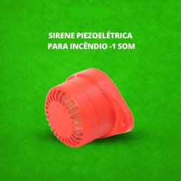 Sirene Piezoelétrica para Incêndio Vermelha Ipec - 5