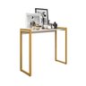 Aparador Ísis Industrial Mdf e Ferro Elegante - Dourado/off-white - 1