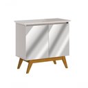 Ver imagem 1 de Buffet Classic 2 Portas Off White e Espelho - Imcal Móveis