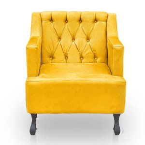 Poltrona para Sala de Estar Clássica Confortável e Reforçada Suede Elizabeth