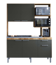 Ver imagem 2 de Cozinha Compacta Hera 5 Portas 1 Gaveta 2 Nichos - Arte cas